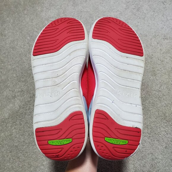 KIZIK Athens Easy Slip-On Sneakers Shoes Breathable Red Women's 12.5W Men's 11W - Picture 8 of 11